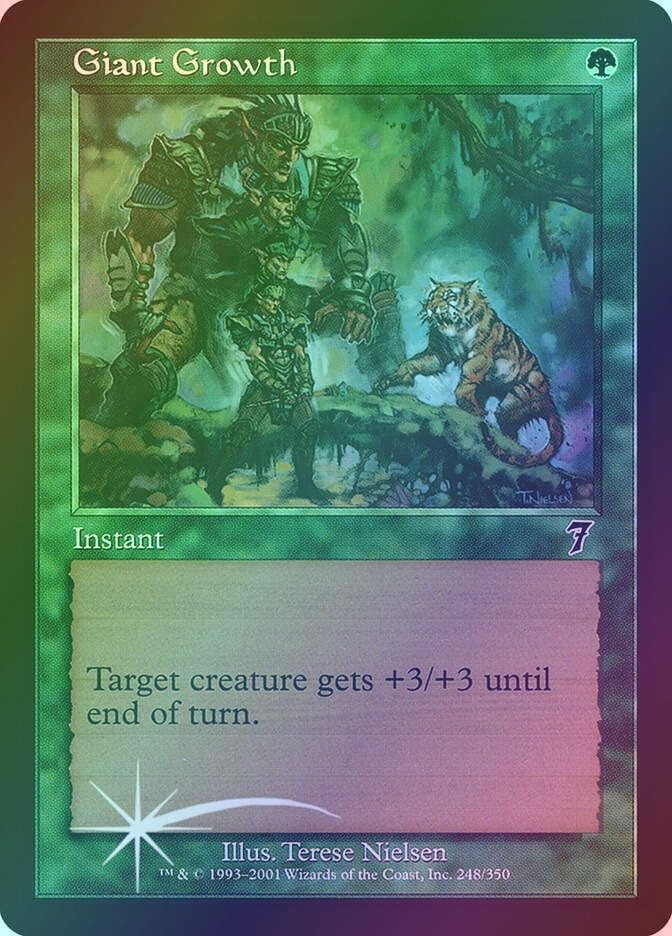 Giant Growth (7ED) (248★) / Foil
