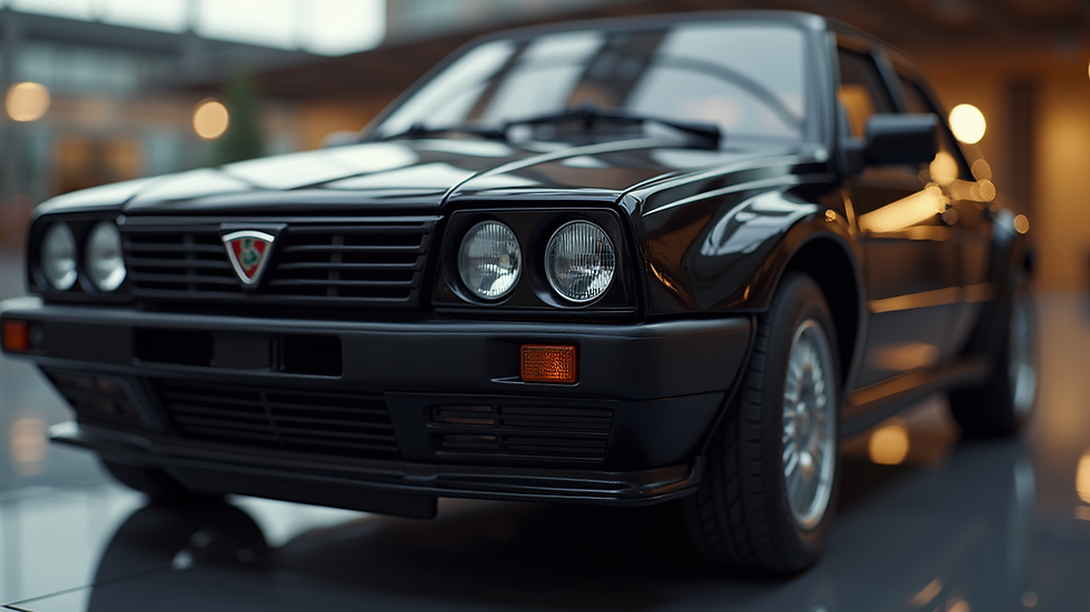 Close-up view of a Lancia Delta HF plastic part