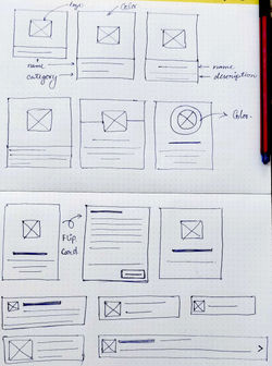 Paper wireframes