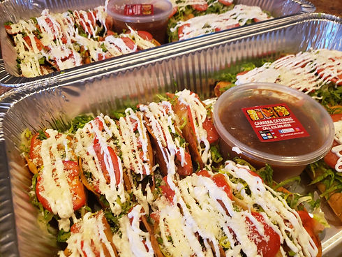 Tray of potato tacos and taquitos (14).j