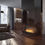 Thumbnail: Beautifully designed bio-fireplace with real fire in a dark style interior
