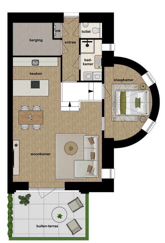 Wonen in de Mariakerk in Boekend