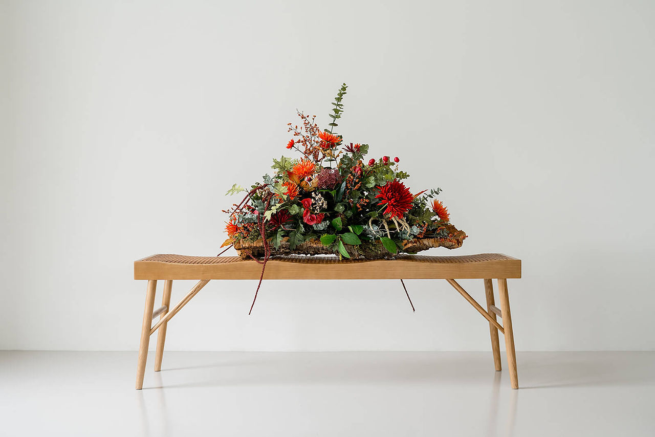 Zijden afscheidsbloemen