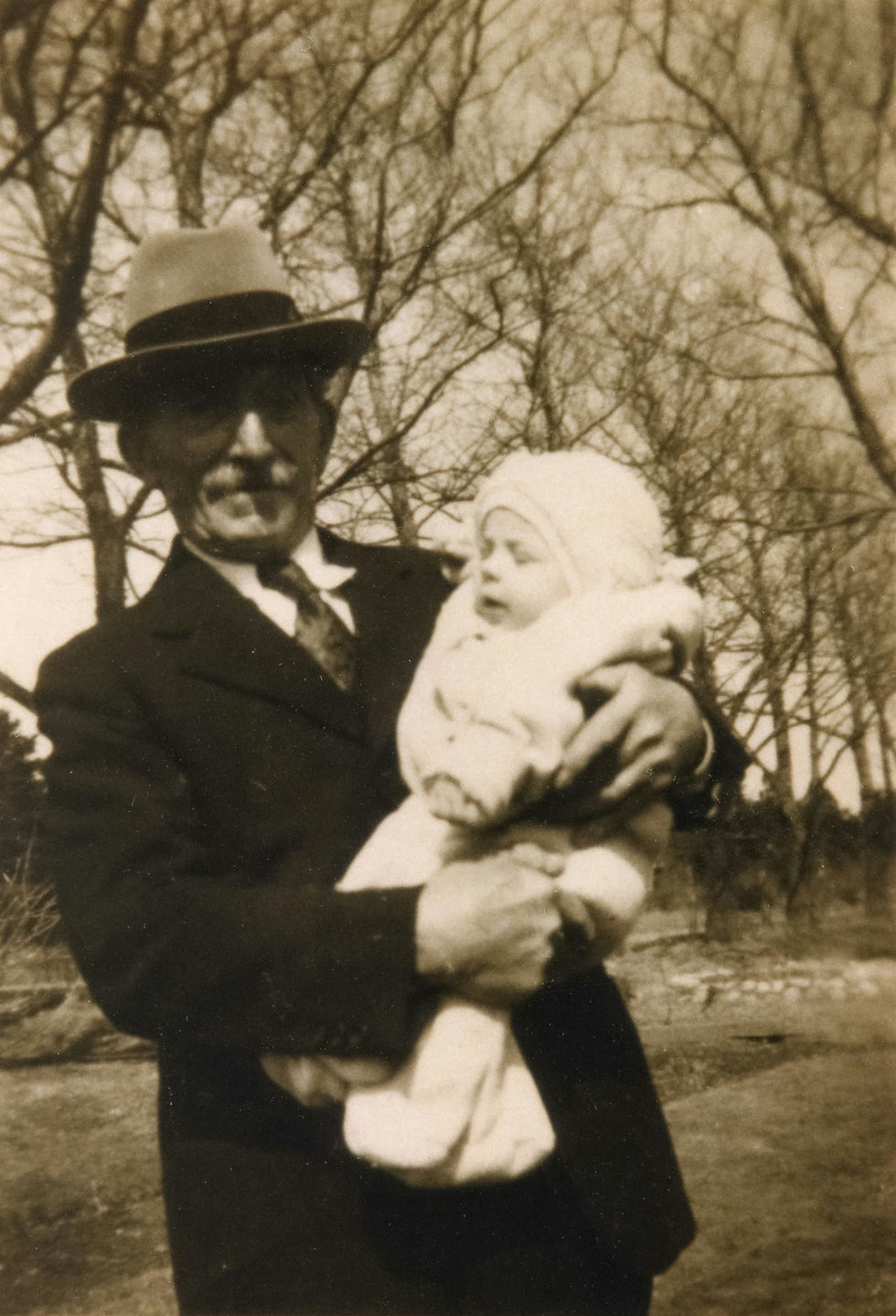 Father and daughter in a black sheep relationship, vintage, black and white