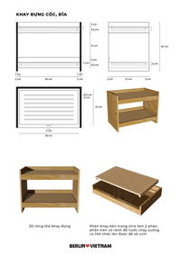 blueprint of bamboo cups holder stand