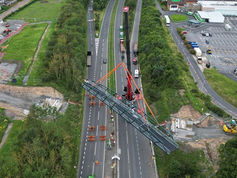 New pedestrian and cycle bridge installed in Blyth 