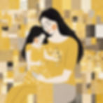 Mum and daughter hugging