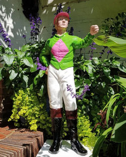 Vintage Jockey Statue