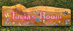 Bedroom Door Sign Hand Painted