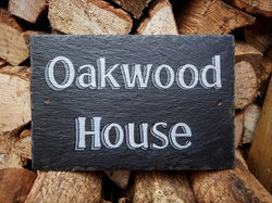 Slate House Sign