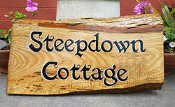 Hand Lettered House Name Sign