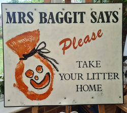 Vintage Sign After Restoration