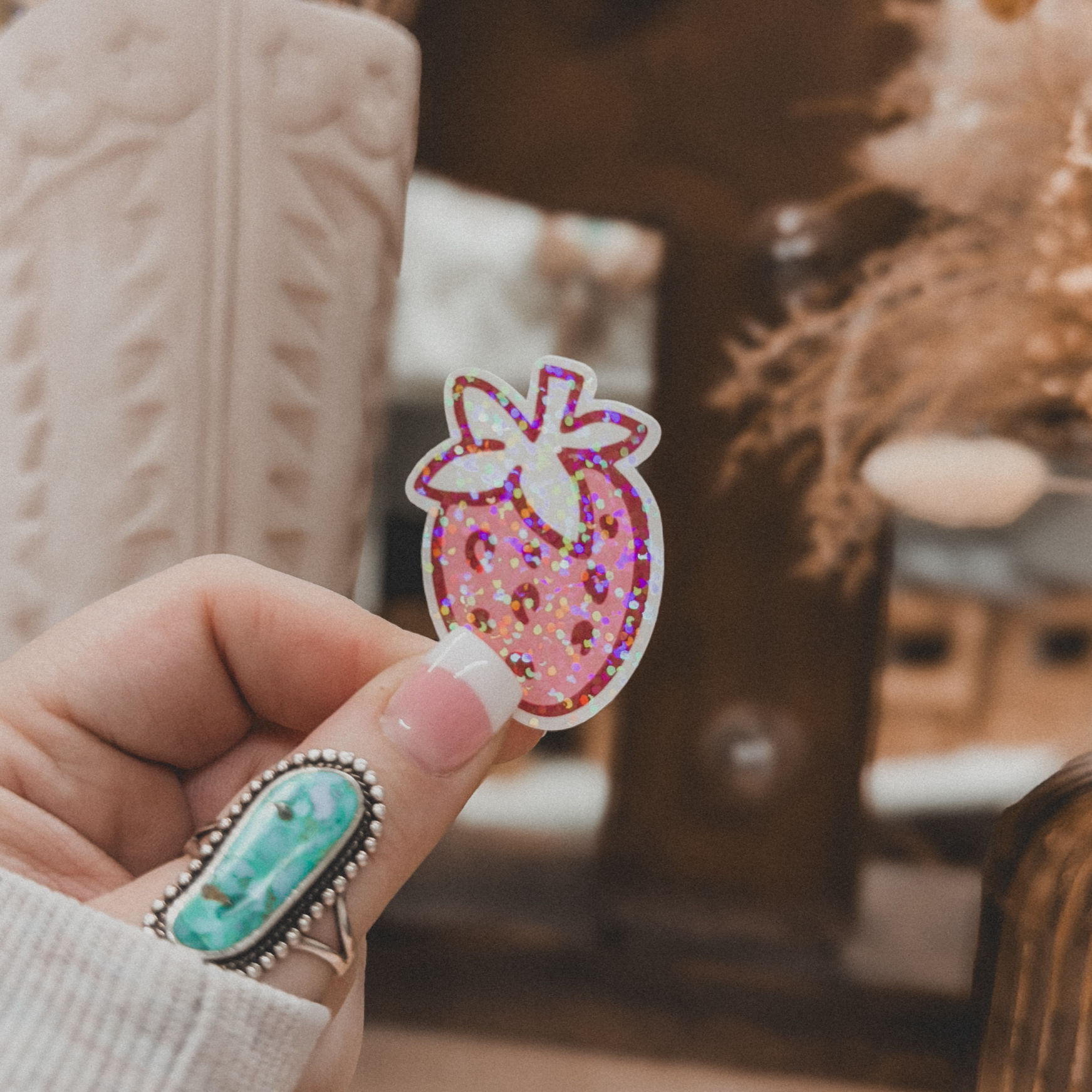 BERRY IN LOVE | GLITTER STICKER