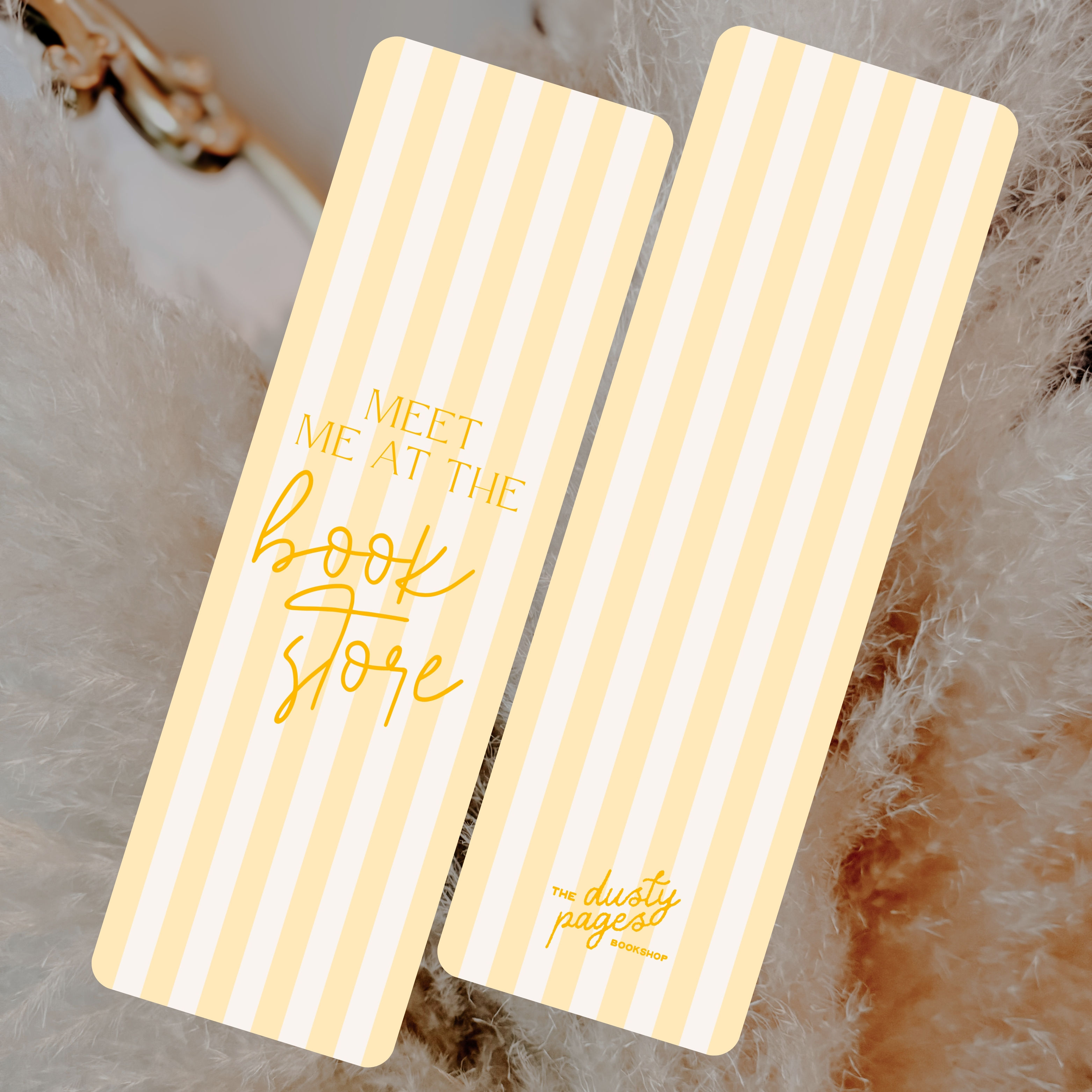 MEET ME AT THE BOOKSTORE // YELLOW | VELVET BOOKMARK