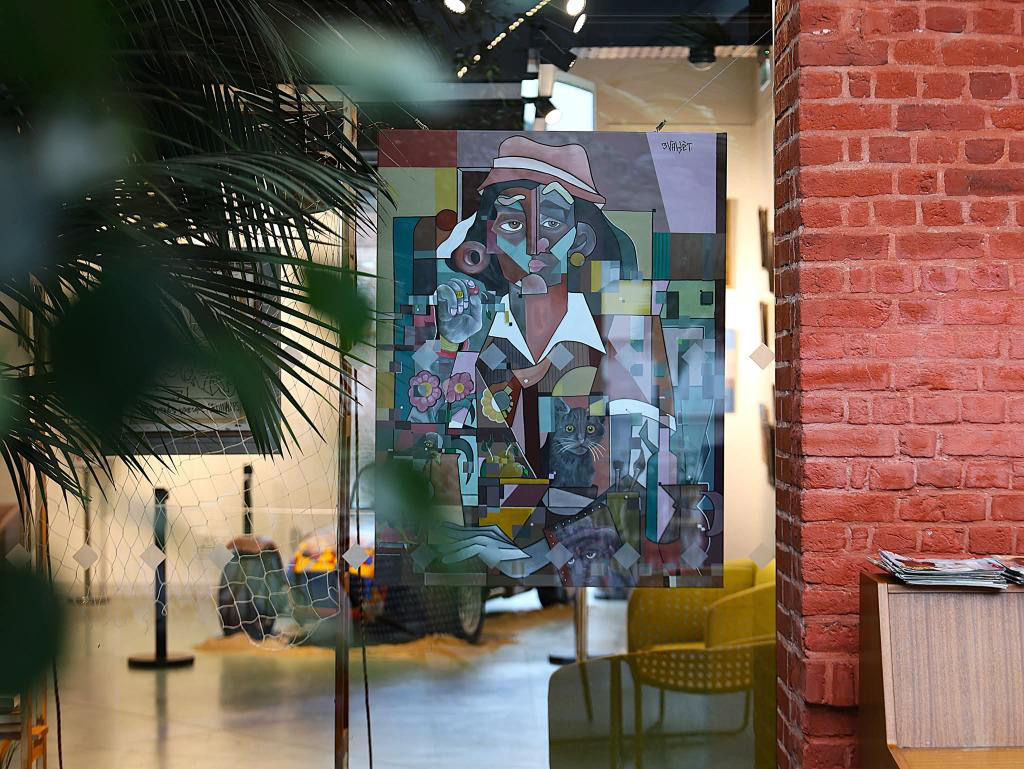 LA FEMME À LA FENETRE 116X89CM