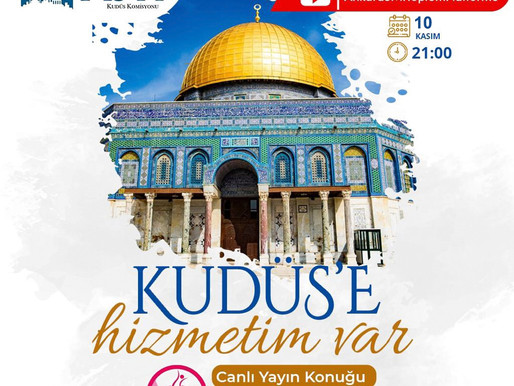 "Kudüs'e Hizmetim Var” programına, İLKDER Başkanı Özden Sönmez konuk olarak katıldı.