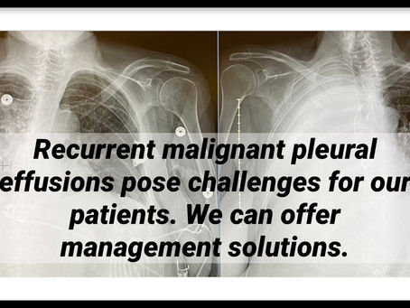 If you are tired of being short of breath because of fluid building up in your chest, call us!