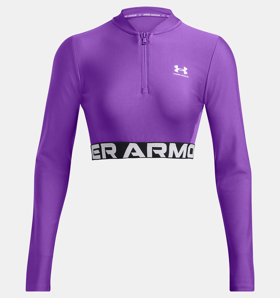 Thumbnail: Under Armour Women's HeatGear® Rib ¼ Zip Long Sleeve