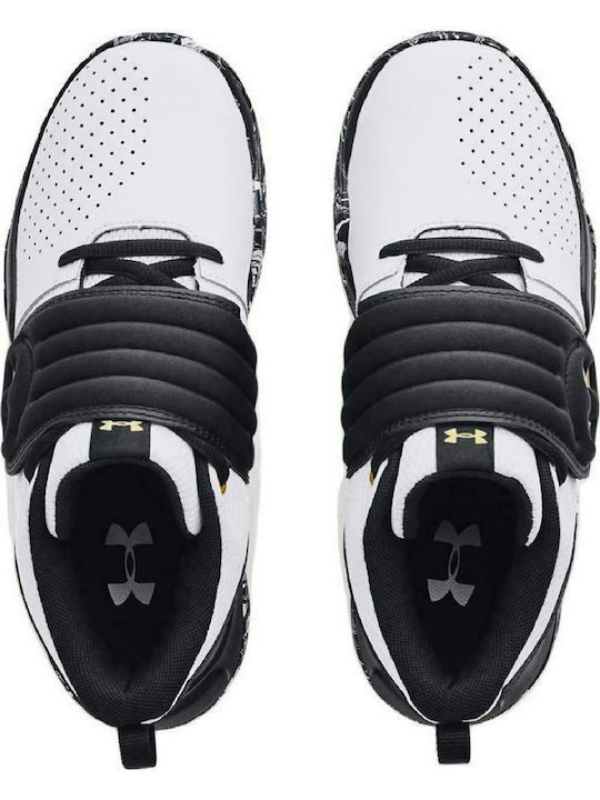 Thumbnail: Under Armour Boys GS Zone White Basketball Shoes
