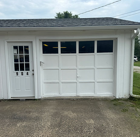 wooden old garage door