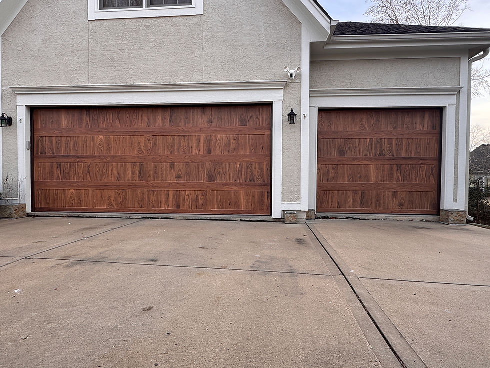 Oak Garage Door