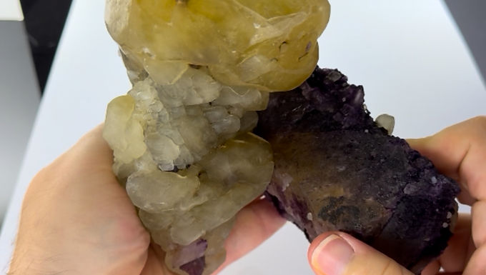Calcite, Fluorite - Denton Mine, Illinois, USA