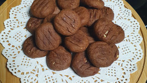 Eggless Coffee Chocolate Walnut Cookies