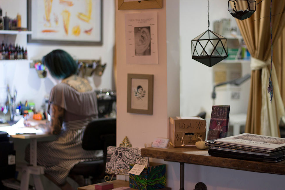 intuitive tattoo earth altar studio