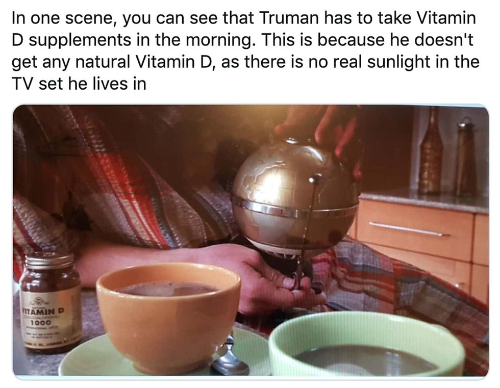 The Truman Show Easter eggs