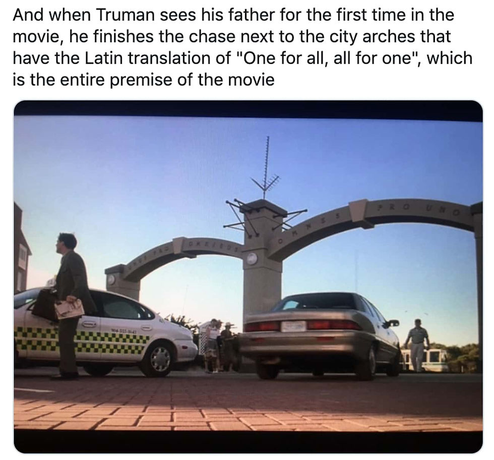 The Truman Show Easter eggs