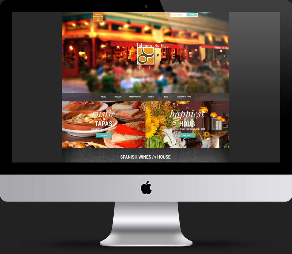 Taberna de Haro - Web Design - B