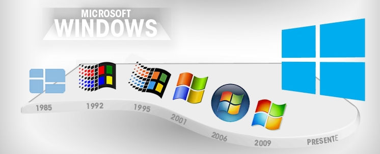 evolucao desenho logomarca windows
