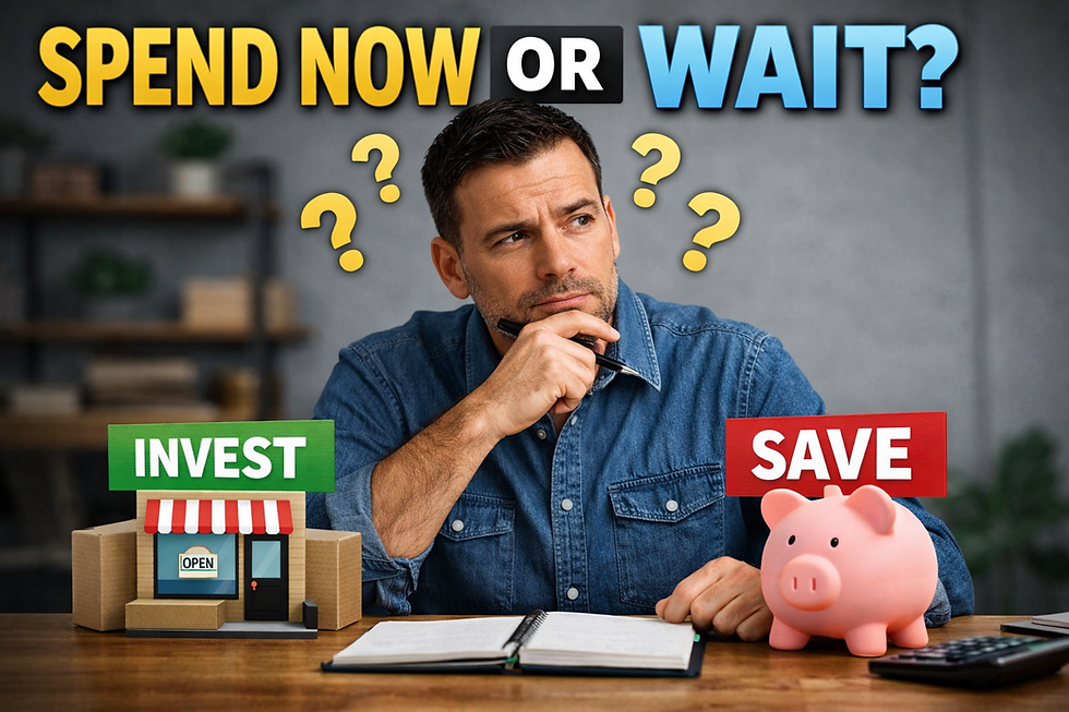 a business owner contemplating a purchase