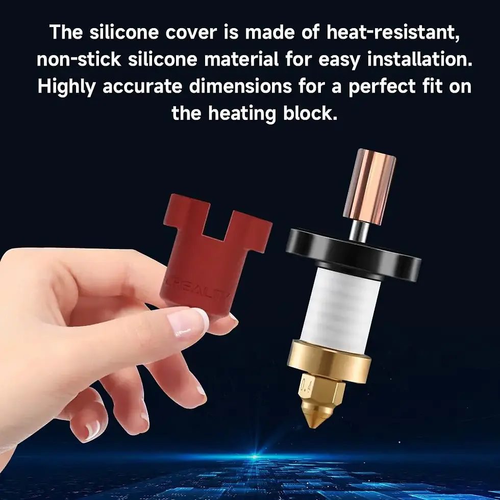 Thumbnail: Creality K1C Silicone Sock, 5PCS K1 Silicone Cover, Hotend Heat Insulation Case