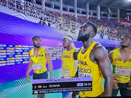 Ghana’s Men’s 4x100m Relay Team Shines at World Relays, Secures Spot at Tokyo World Championships