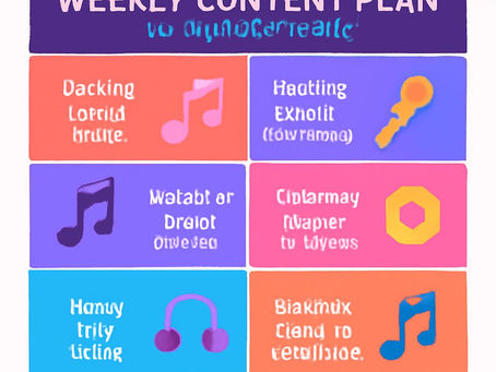Weekly Content Plan for Music Release
