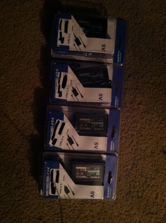 New PSP chargers $5 each