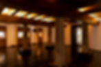 The stone pillars supporting the ground floor display space in Paliam Palace