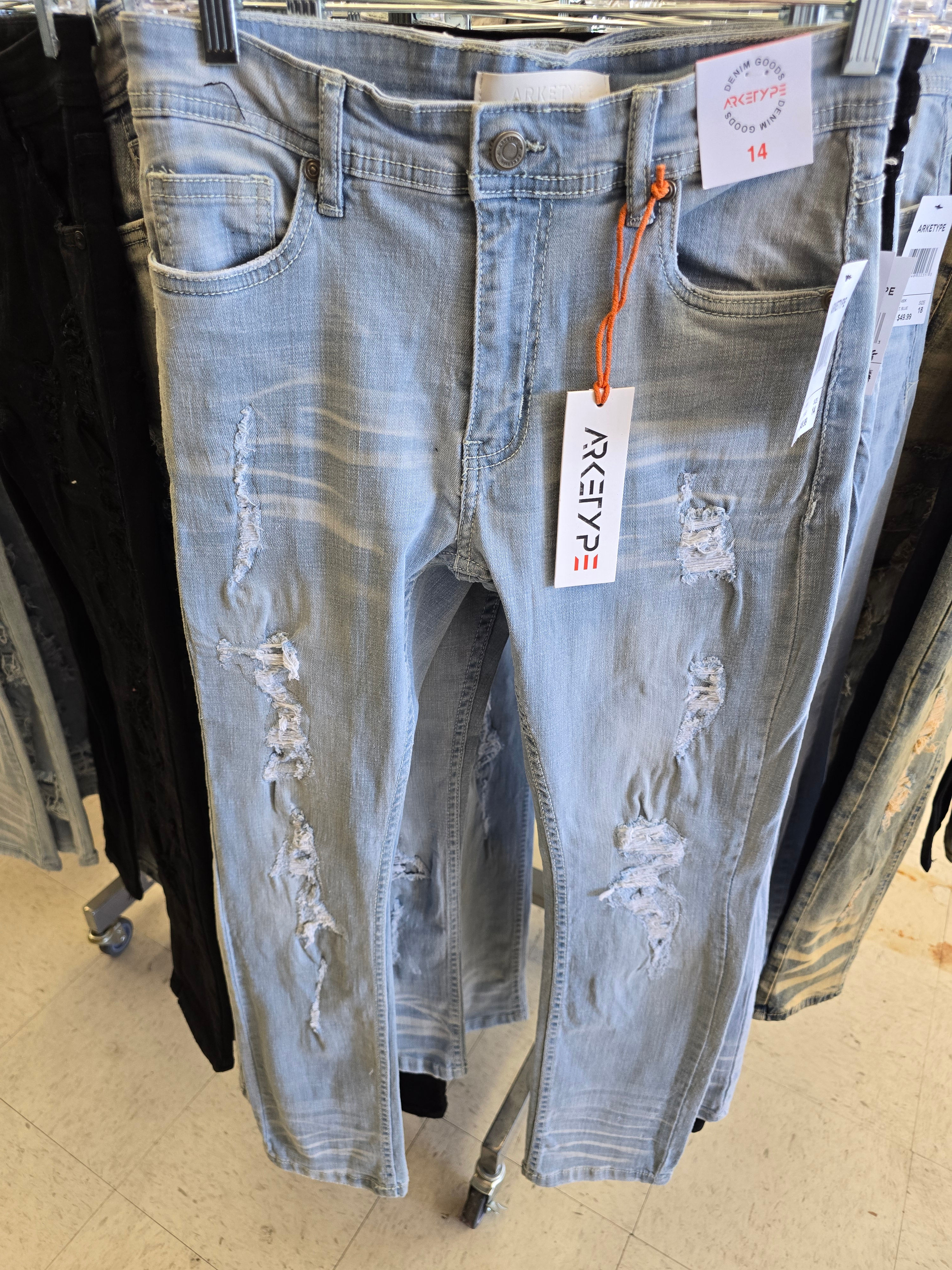 kids jeans p480k Lt blue slim fit