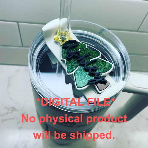 *DIGITAL FILE* Stanley 40oz/64oz Customizable Christmas Tree Name Plate