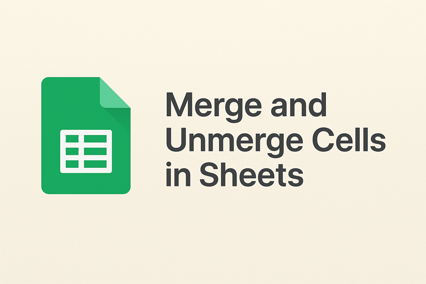 merge and unmerge cells in google sheets