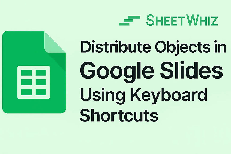 Distribute Objects in Slides