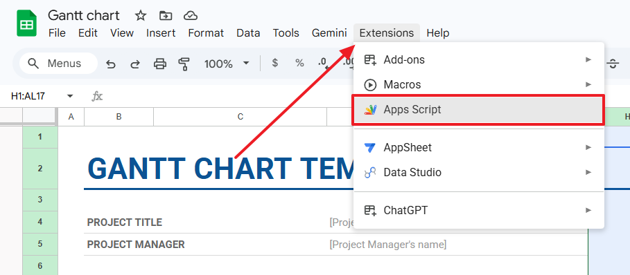 App Scripts in Google Sheets