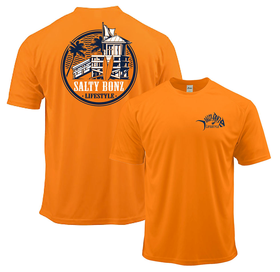 Thumbnail: Salty Bonz Surfing Lifeguard Performance Tee - Available 6 Colors