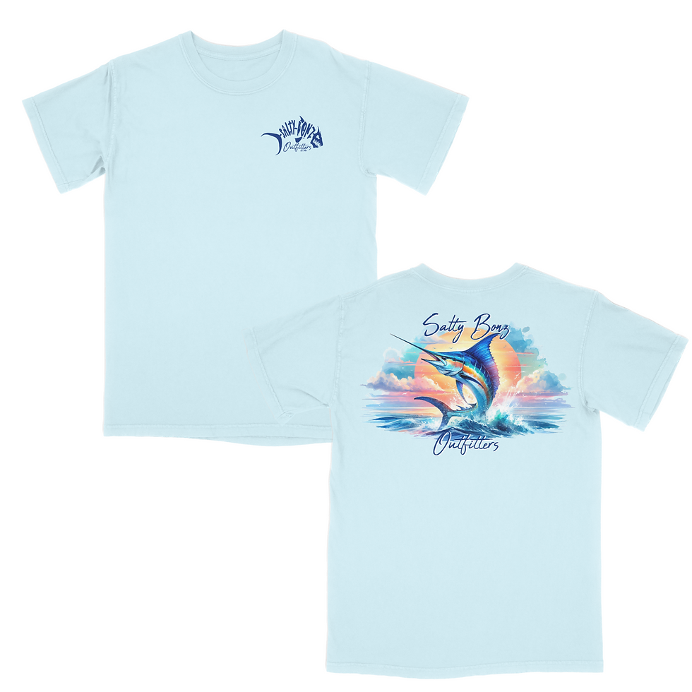 Thumbnail: Salty Bonz Outfitters Marlin Cotton Tee