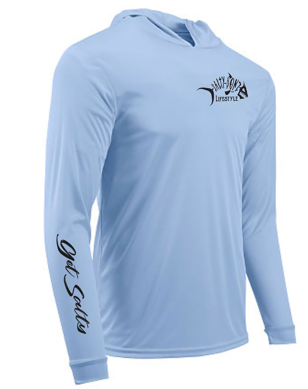Thumbnail: Salty Bonz Get Salty Long Sleeve Moisture Wicking Long Sleeve Performance Hoodie