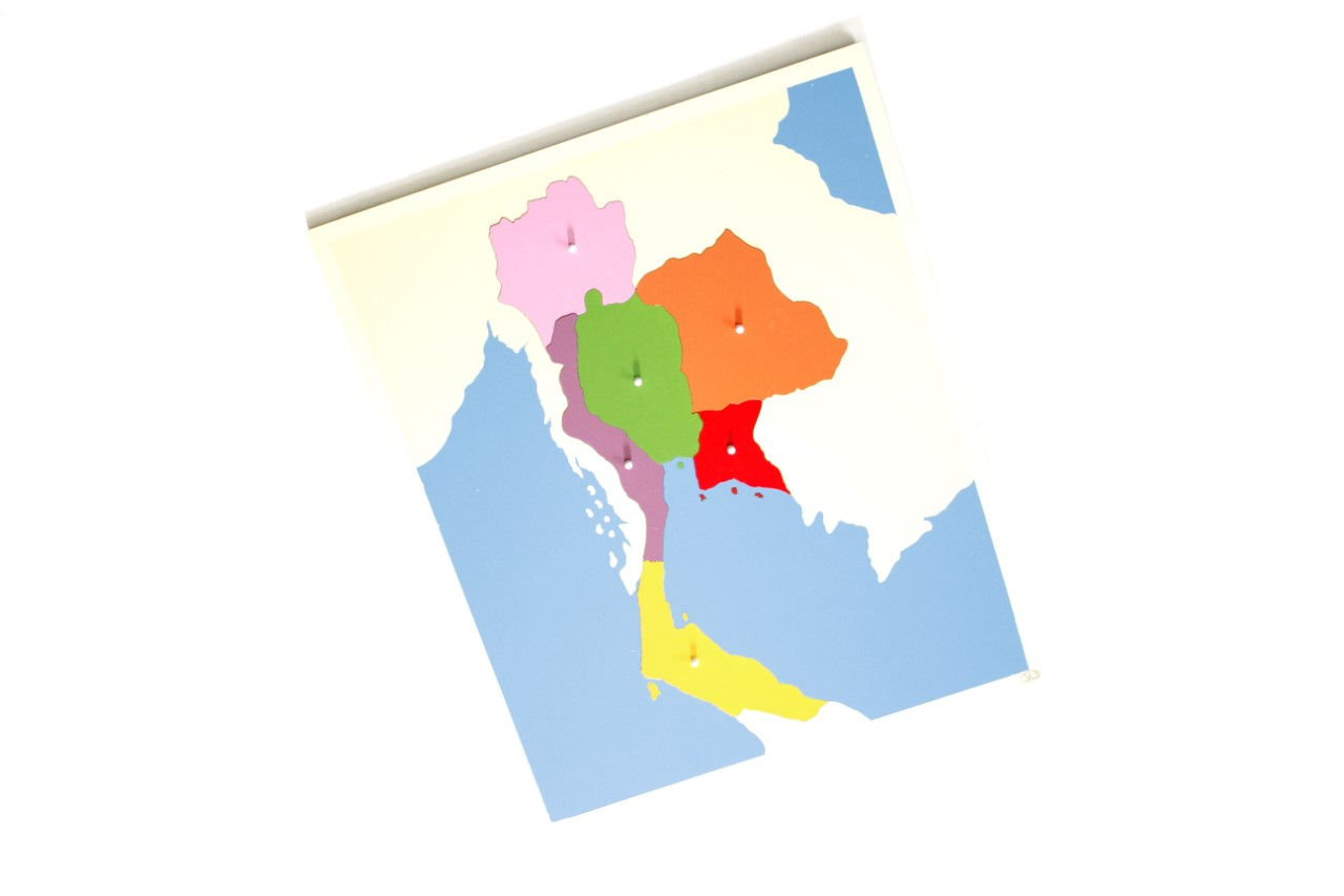 แผนที่ประเทศไทย 6 ภาค