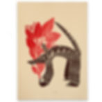 Thumbnail: Graphic Art Alebrijes Galgo Saskia Onvlee La Sonrisa de la muerte Todos Santos Galeria
