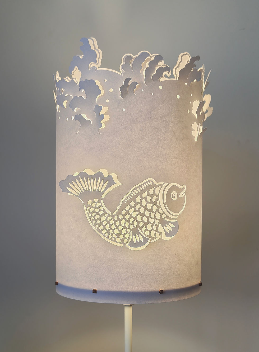 Ocean of Light Paper Lampshade