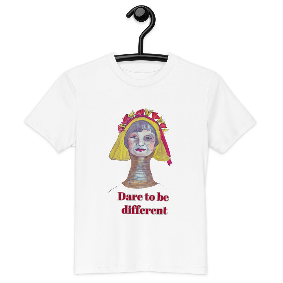 Thumbnail: Kids T-shirt Dare to be different organic cotton multiple colors
